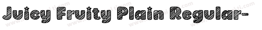Juicy Fruity Plain Regular字体转换